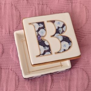 Anthropologie "B" trinket dish